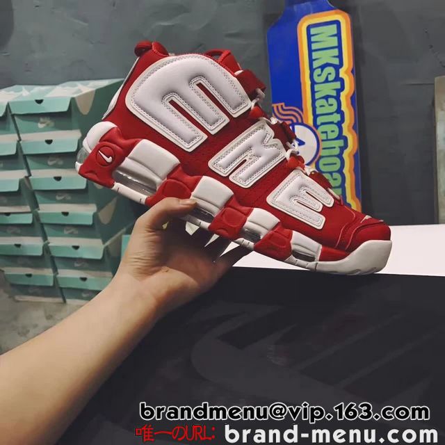 2017V Vv[ iCL GA AAbve| Xj[J[ Supreme NIKE AIR MORE UPTEMPO 902290-600 Y ԂC؍Uʔ